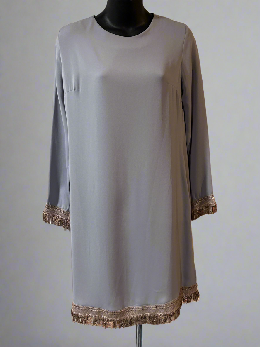 Grey sequin tunic