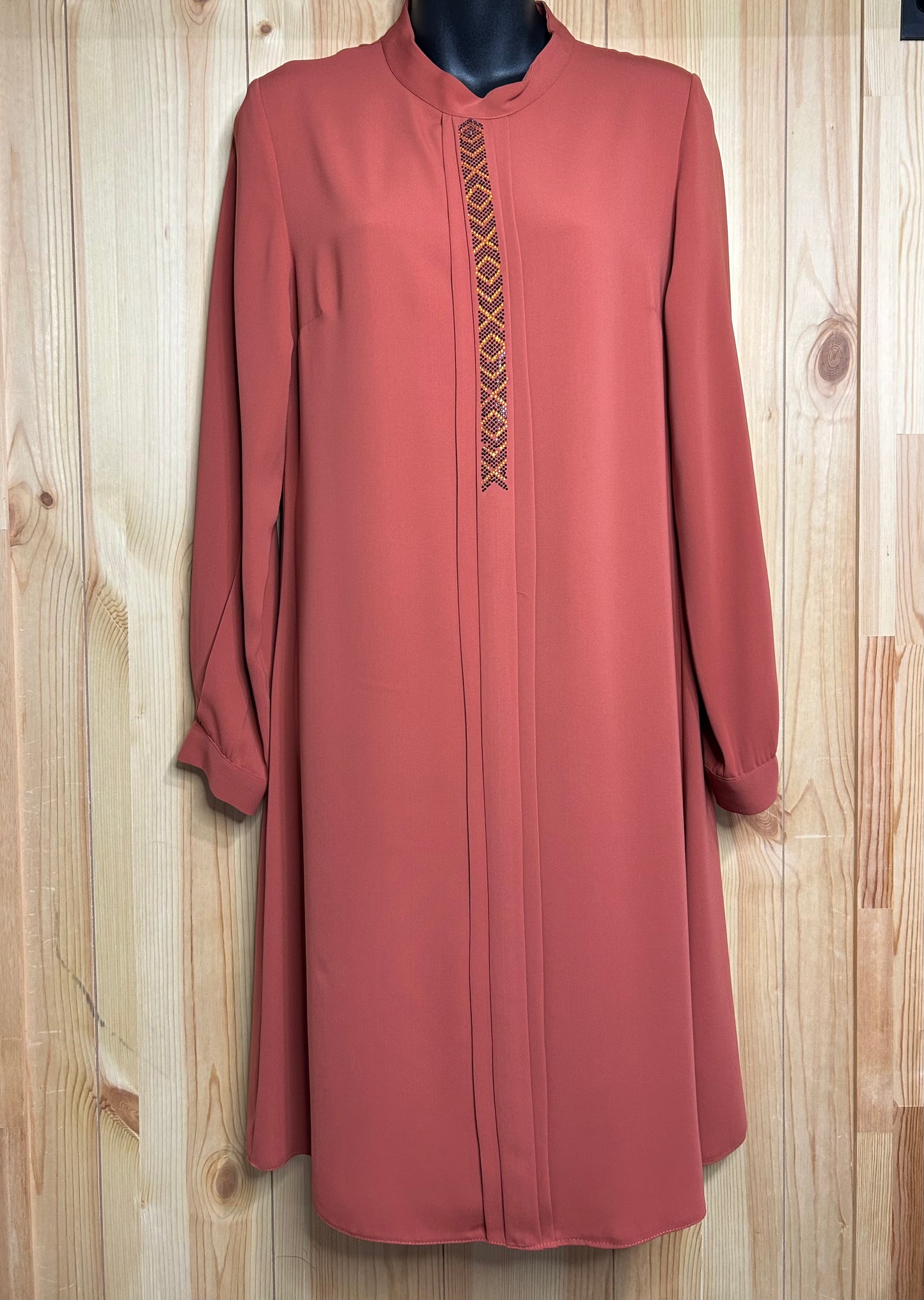 Rust stone front tunic